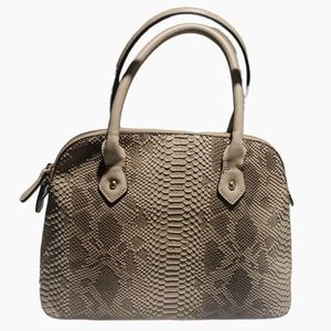 Snake Print Dome Satchel